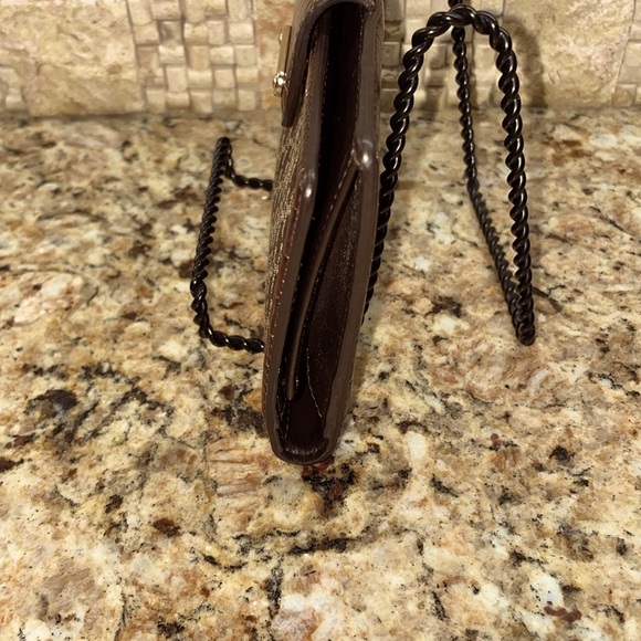 Celine Macadam Canvas & Croc Embossed Leather Wallet - Picture 9 of 12